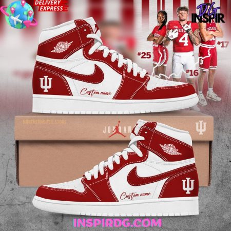 Indiana Hoosiers AJ1 High Sneakers Shoes For Men And Women