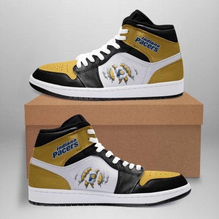 Indiana Pacers AJ1 High Sneakers Shoes For Men And Women