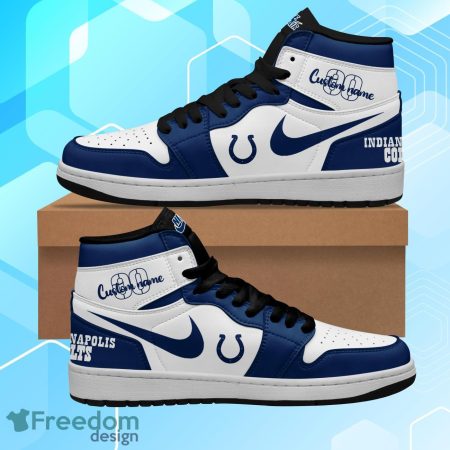 Indianapolis Colts AJ1 High Sneakers Shoes For Men And Women