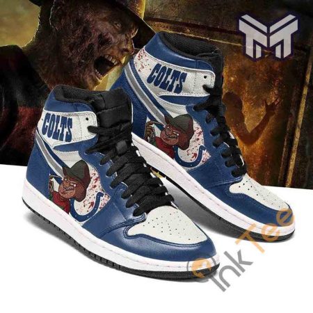 Indianapolis Colts AJ1 High Sneakers Shoes For Men And Women