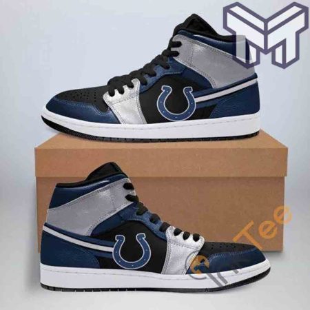 Indianapolis Colts AJ1 High Sneakers Shoes For Men And Women