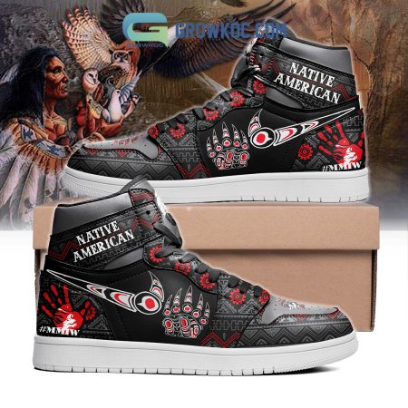 Indigenous Native American AJ1 High Sneakers Shoes For Men And Women