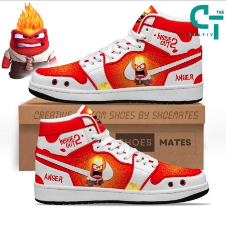 Inside Out 2 Anger  AJ1 High Sneakers Shoes For Men And Women