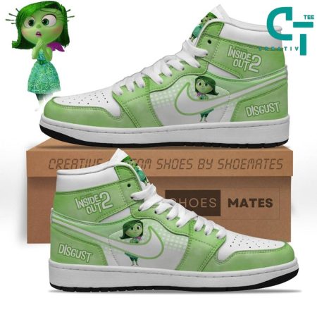 Inside Out 2 Disgust  AJ1 High Sneakers Shoes For Men And Women