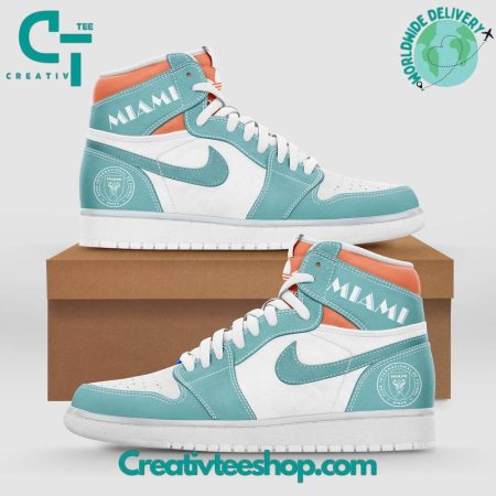Inter Miami  AJ1 High Sneakers Shoes For Men And Women