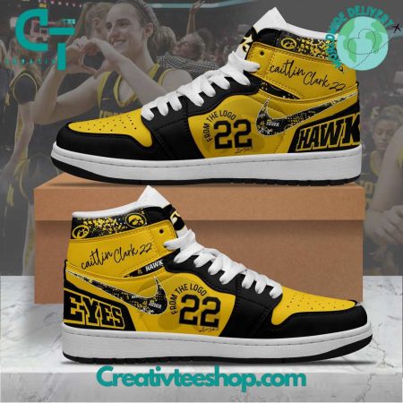 Iowa Hawkeyes AJ1 High Sneakers Shoes For Men And Women