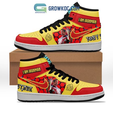 Iron Man AJ1 High Sneakers Shoes For Men And Women