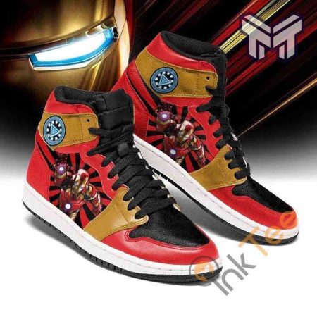 Iron Man AJ1 High Sneakers Shoes For Men And Women