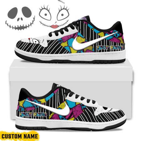 Jack Skellington Sally AJ1 High Sneakers Shoes For Men And Women