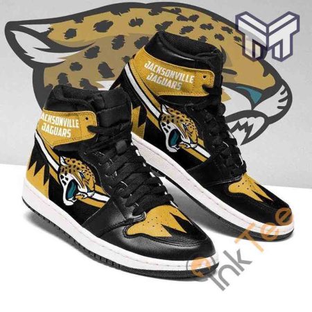 Jacksonville Jaguars AJ1 High Sneakers Shoes For Men And Women