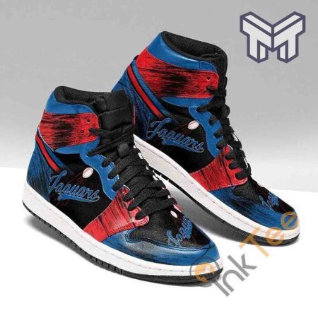 Jacksonville Jaguars AJ1 High Sneakers Shoes For Men And Women