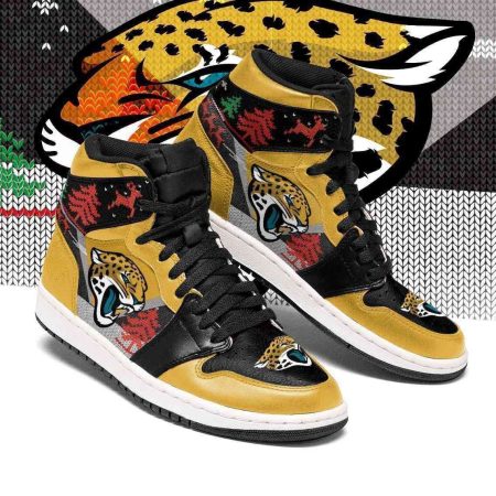 Jacksonville Jaguars NFL AJ1 High Sneakers Shoes For Men And Women