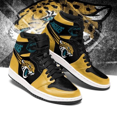 Jacksonville Jaguars NFL AJ1 High Sneakers Shoes For Men And Women