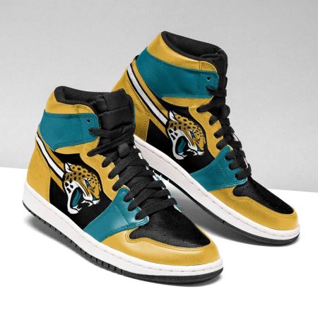 Jacksonville Jaguars NFL AJ1 High Sneakers Shoes For Men And Women