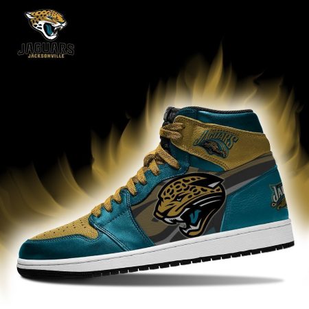 Jacksonville Jaguars NFL AJ1 High Sneakers Shoes For Men And Women