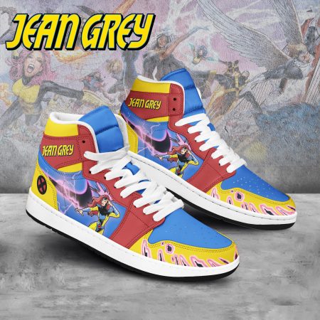 Jean Grey X-Men AJ1 High Sneakers Shoes For Men And Women