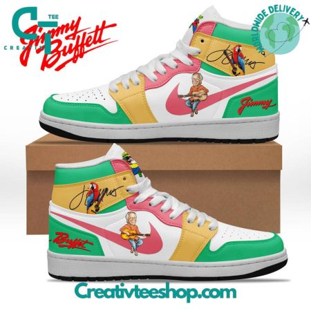 Jimmy Buffett  AJ1 High Sneakers Shoes For Men And Women