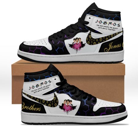 Jonas Brothers AJ1 High Sneakers Shoes For Men And Women