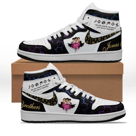 Jonas Brothers AJ1 High Sneakers Shoes For Men And Women
