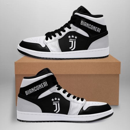 Juventus FC Serie A AJ1 High Sneakers Shoes For Men And Women