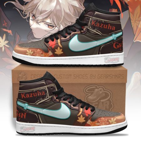Kaedehara Kazuha Genshin Impact AJ1 High Sneakers Shoes For Men And Women