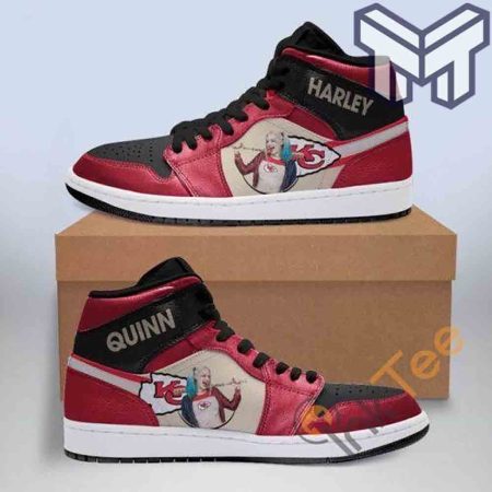 Kansas City Chiefs AJ1 High Sneakers Shoes For Men And Women