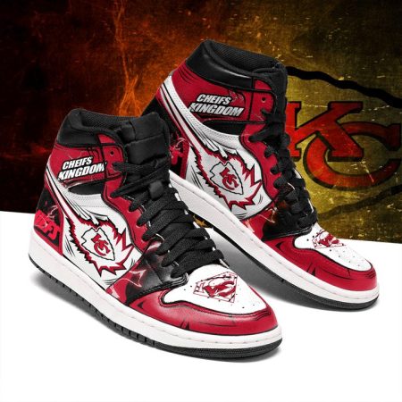 Kansas City Chiefs NFL AJ1 High Sneakers Shoes For Men And Women