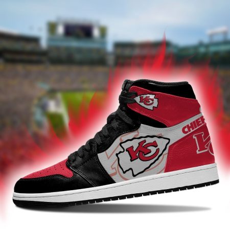 Kansas City Chiefs NFL AJ1 High Sneakers Shoes For Men And Women