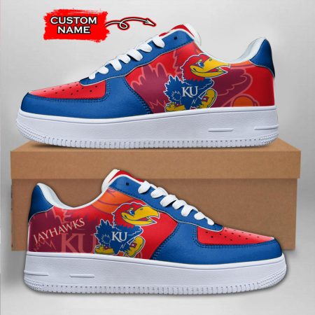 Kansas Jayhawks NCAA Air Low-Top Sneakers Shoes For Men And Women