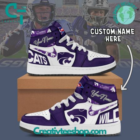 Kansas State Wildcats AJ1 High Sneakers Shoes For Men And Women