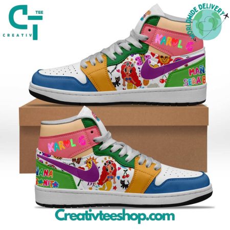 Karol G Mermaid  AJ1 High Sneakers Shoes For Men And Women