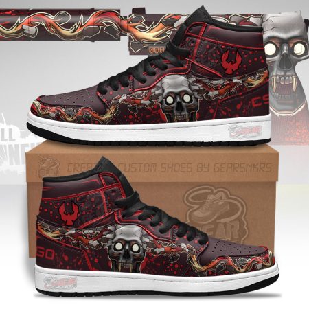 Kill Confirmed USP-S Counter Strike Skins AJ1 High Sneakers Shoes For Men And Women