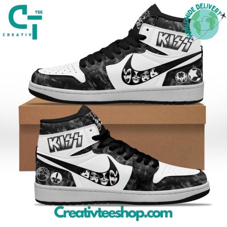 Kiss Band AJ1 High Sneakers Shoes For Men And Women
