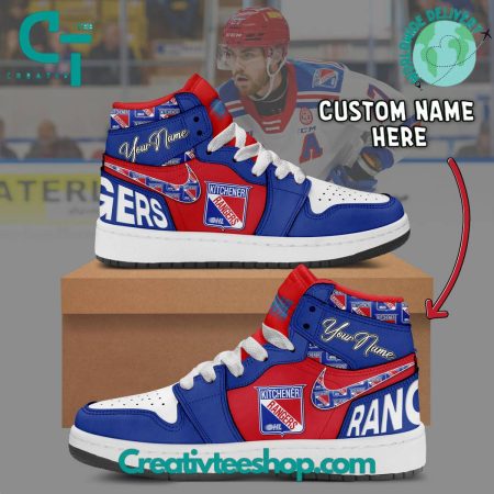 Kitchener Rangers  AJ1 High Sneakers Shoes For Men And Women