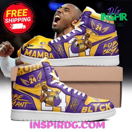 Kobe Bryant Blick Mamba High AJ1 High Sneakers Shoes For Men And Women