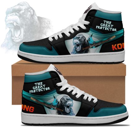 Kong and Godzilla AJ1 High Sneakers Shoes For Men And Women