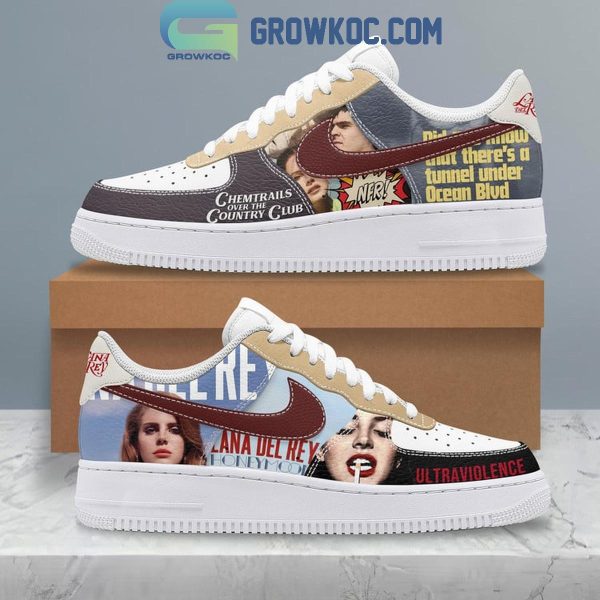 Lana Del Rey Chemtrails Over The Country Clubs Air Force 1 Shoes Lana Del Rey Air Low-Top Sneakers Shoes For Men And Women