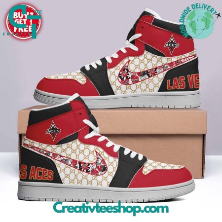 Las Vegas Aces AJ1 High Sneakers Shoes For Men And Women