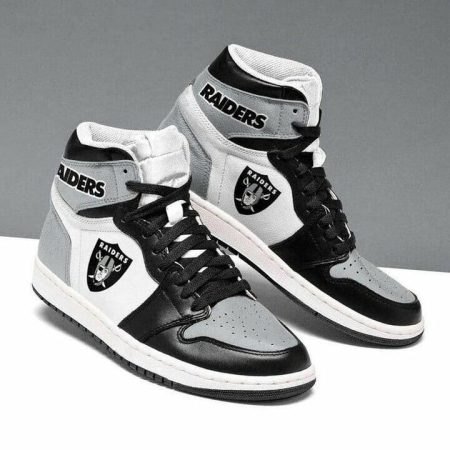 Las Vegas Raiders NFL AJ1 High Sneakers Shoes For Men And Women
