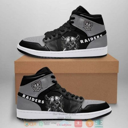 Las Vegas Raiders NFL AJ1 High Sneakers Shoes For Men And Women