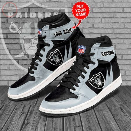 Las Vegas Raiders NFL AJ1 High Sneakers Shoes For Men And Women