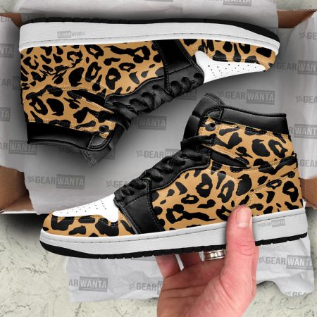 Leopard Skin AJ1 High Sneakers Shoes For Men And Women