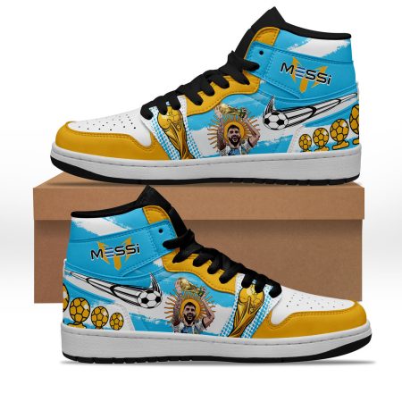 Lionel Messi AJ1 High Sneakers Shoes For Men And Women