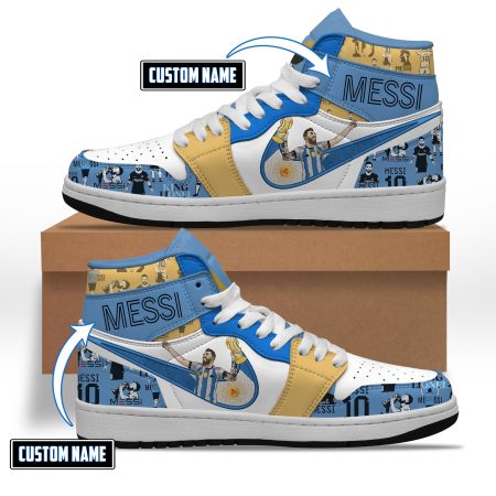 Lionel Messi AJ1 High Sneakers Shoes For Men And Women