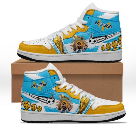 Lionel Messi AJ1 High Sneakers Shoes For Men And Women