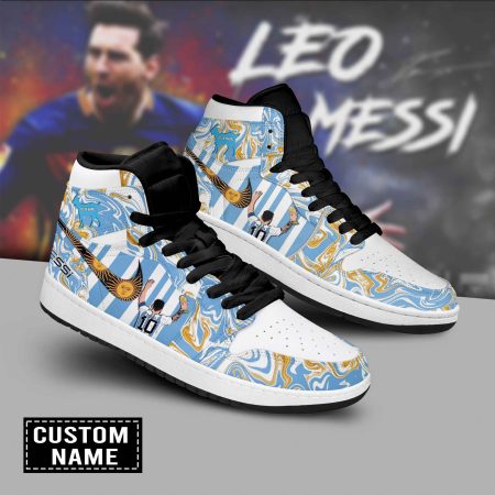 Lionel Messi AJ1 High Sneakers Shoes For Men And Women