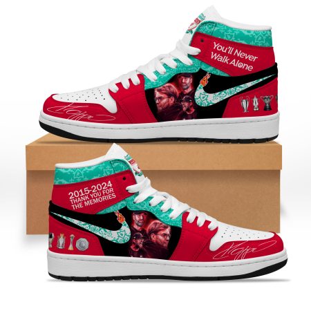 Liverpool Jurgen Klopp AJ1 High Sneakers Shoes For Men And Women