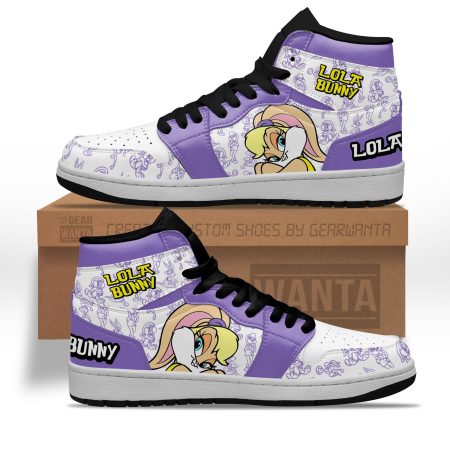 Lola Bunny AJ1 High Sneakers Shoes For Men And Women