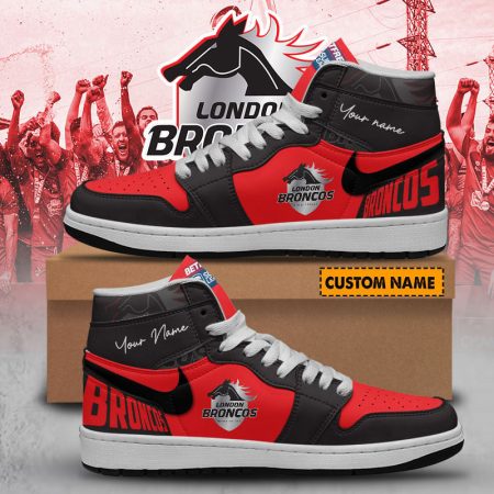 London Broncos AJ1 High Sneakers Shoes For Men And Women