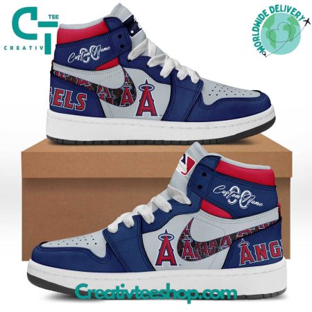Los Angeles Angels AJ1 High Sneakers Shoes For Men And Women